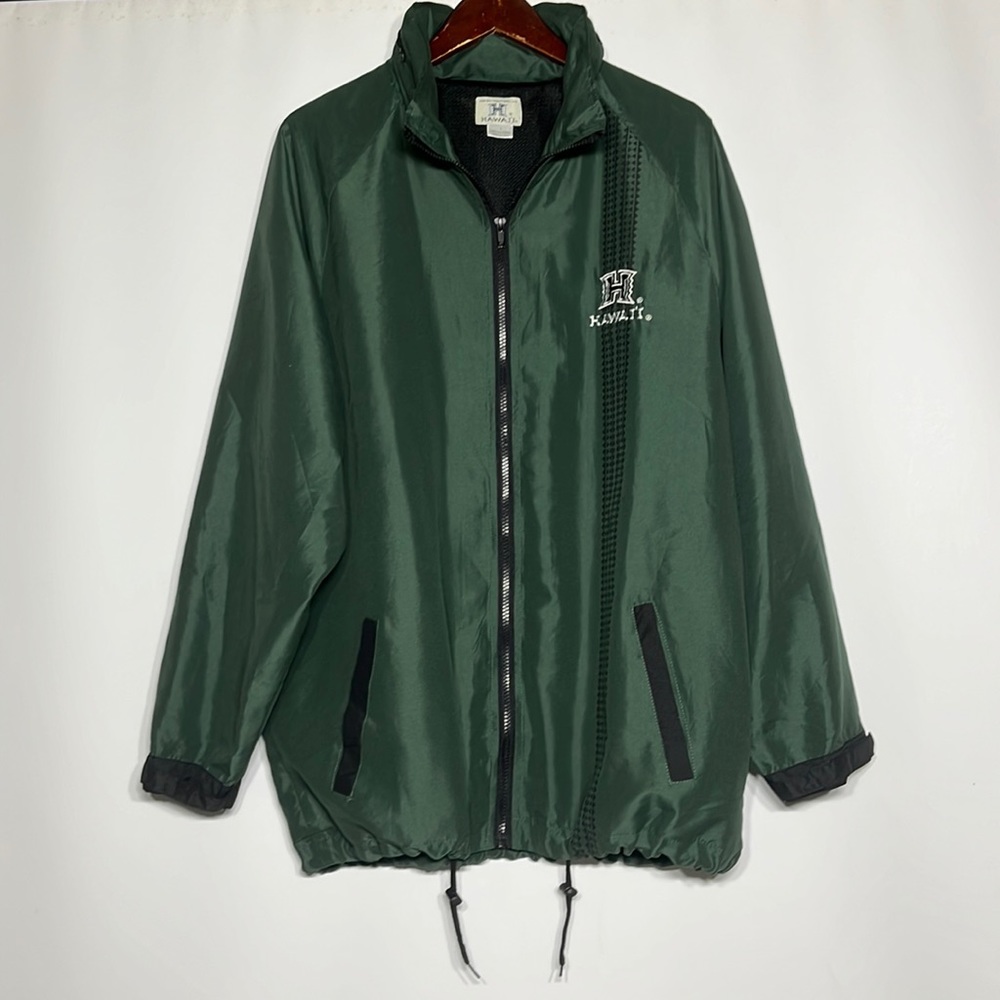 NWOT Green, Hawaii zip down jacket with hoodie